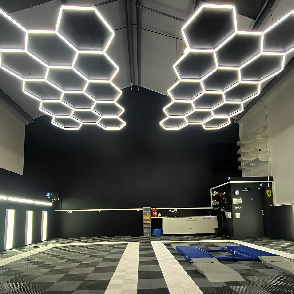 CELEST Hexagon Garagebelysning LED 240x480cm